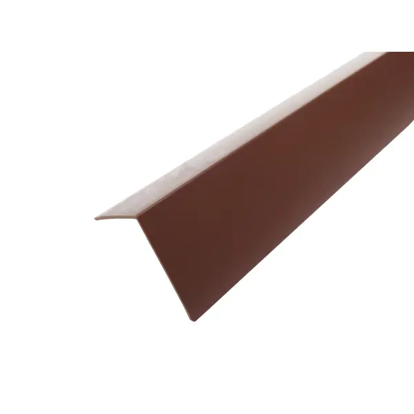 Угол арочный ПВХ 10x20x2700 мм цвет коричневый угол крепежный усиленный 105x105x90х3 коричневый