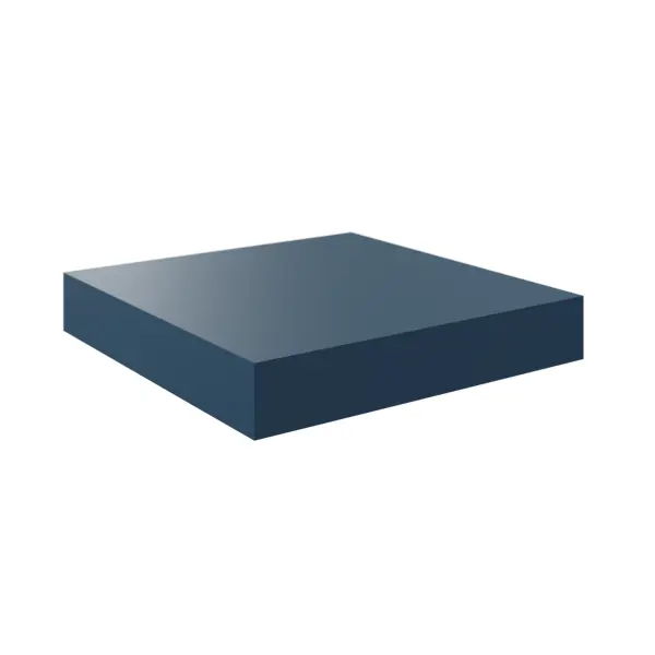 Полка мебельная Spaceo Agata 23x23.5x3.8 см МДФ цвет синий