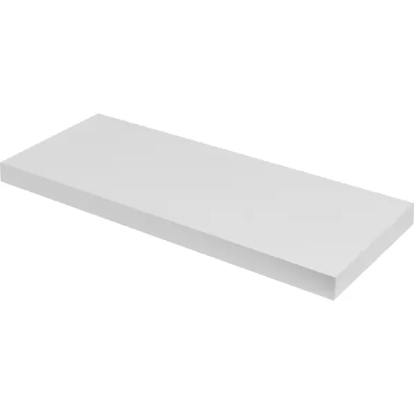 Полка мебельная Spaceo White 60x23.5x3.8 см МДФ цвет белый полка для стеллажа spaceo kub 31 5x32 7 см лдсп белый