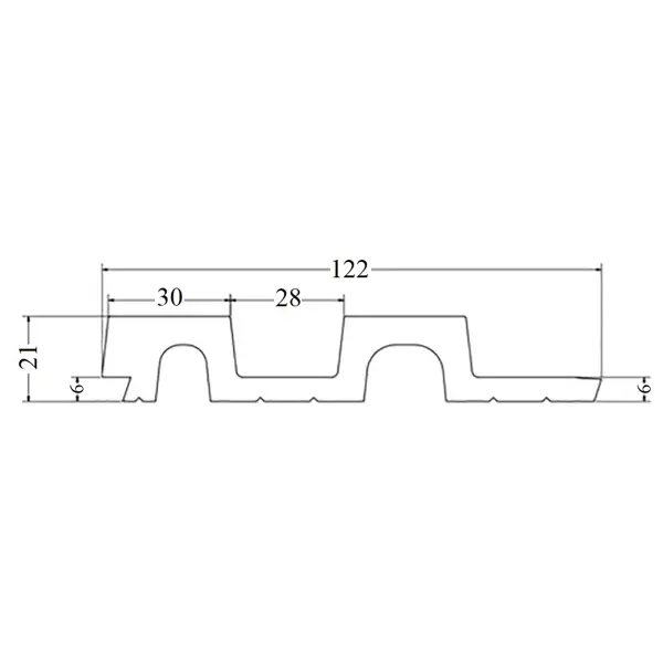 фото Стеновая панель пвх linerio l-line chocolate 2650х122х12 мм 0.323 м² vilo