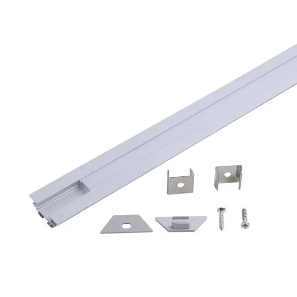 Профиль Gauss для светодиодной ленты алюминиевый 2 м накладной угловой под ленту 10 мм цвет белый профиль алюминиевый для светодиодной ленты swg rc 1030