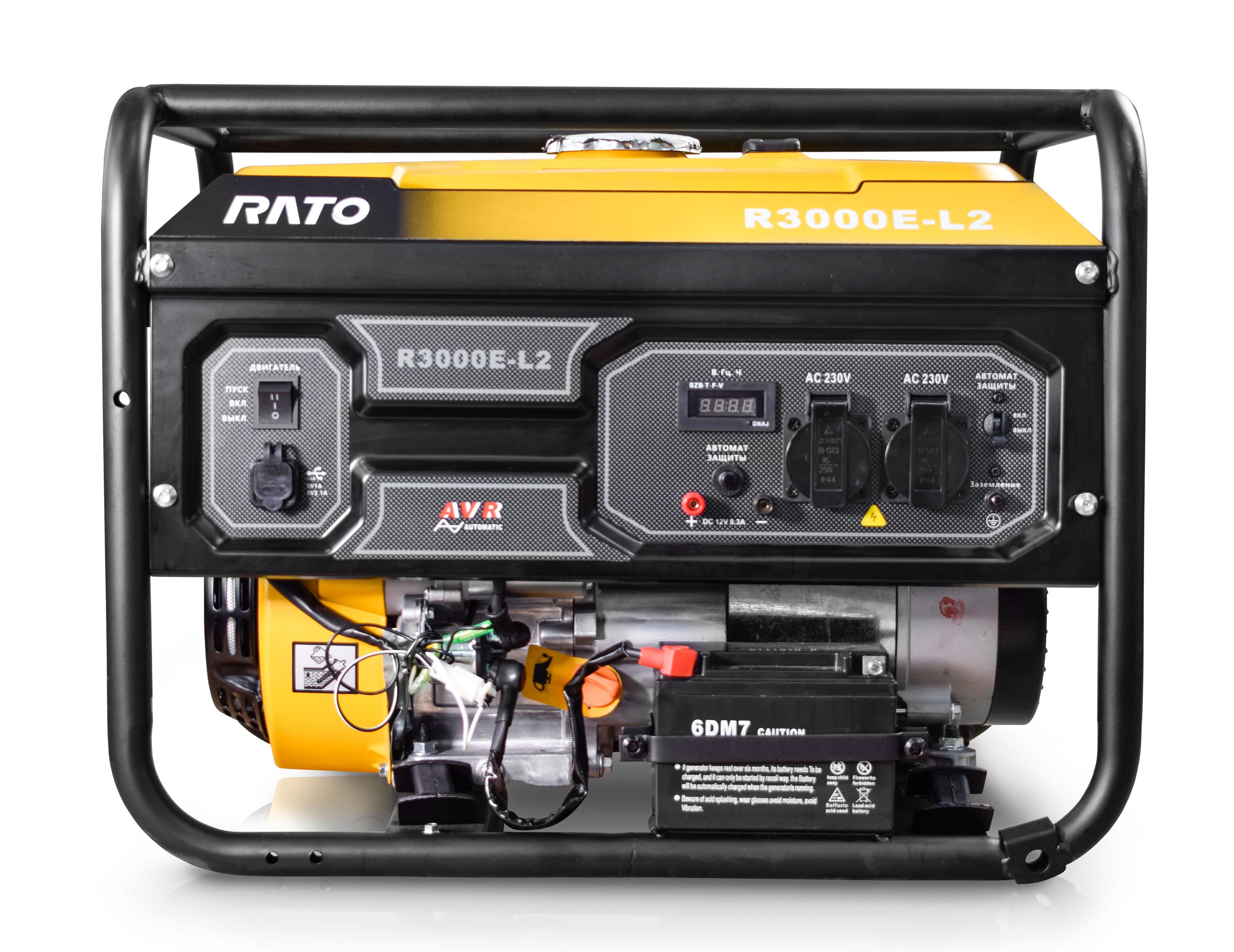  бензиновый Rato R3000E-L2, 3 кВт по цене 33384 ₽/шт.  в .