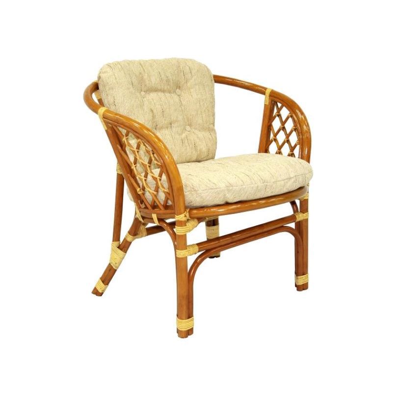 Кресло с подушкой натуральный ротанг mj bhm001 a