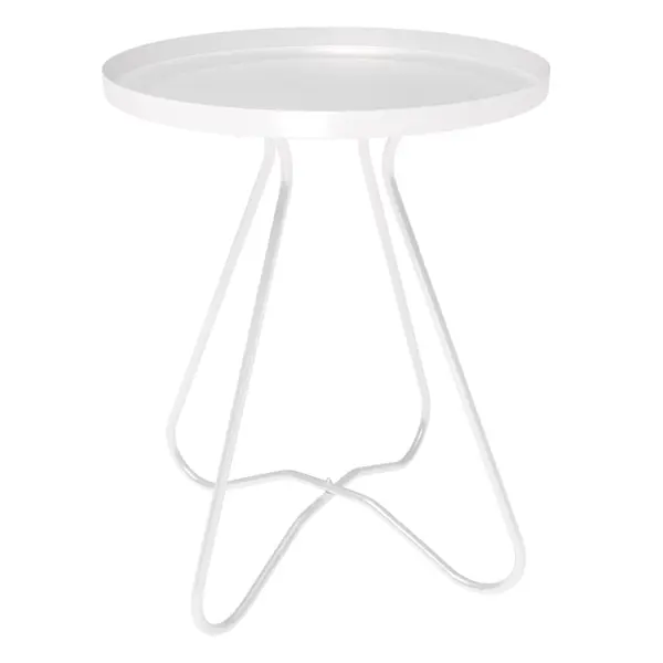Столик кофейный Sheffilton круг 45x40 см цвет белый кофейный столик круглый 39x39 см дуб