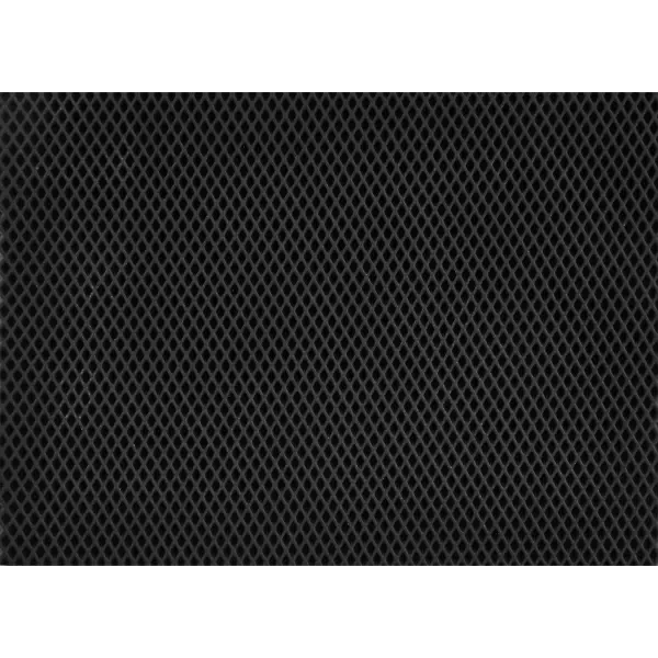 Коврик 68x83 см ЭВА ромбы цвет черный коврик 80х150 см двусторонний с бахромой акрил бело серый узор carpet