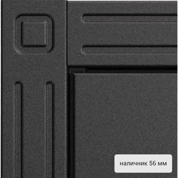 фото Дверь входная металлическая, термо, 880 мм, левая, цвет катро титан torex