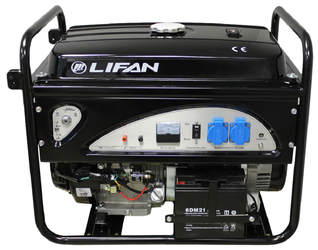 бензиновый Lifan 6500E, 5.5 кВт по цене 45000 ₽/шт.  в .