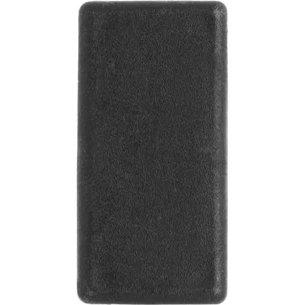 Заглушка прямая декоративная 20x40 мм цвет черный 5 шт. декоративная заглушка tech krep