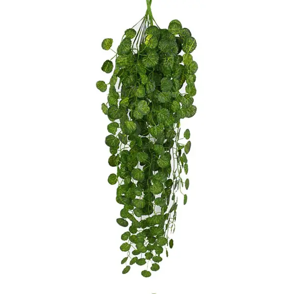 Искусственное растение подвесное Плющ 95 см 12шт искусственный плющ зеленый лист гирлянда растения виноградная поддельная листва домашний декор 2m