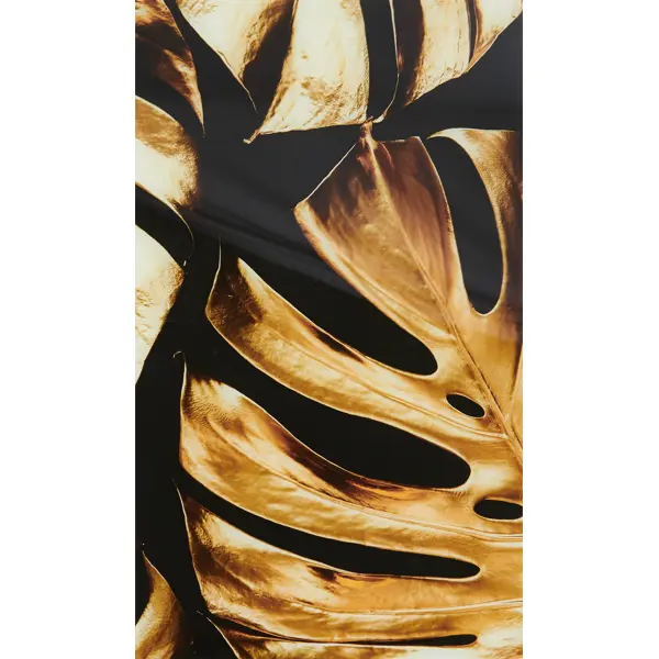 картина на стекле золотая пальма 3 30x50 см Картина на стекле 
