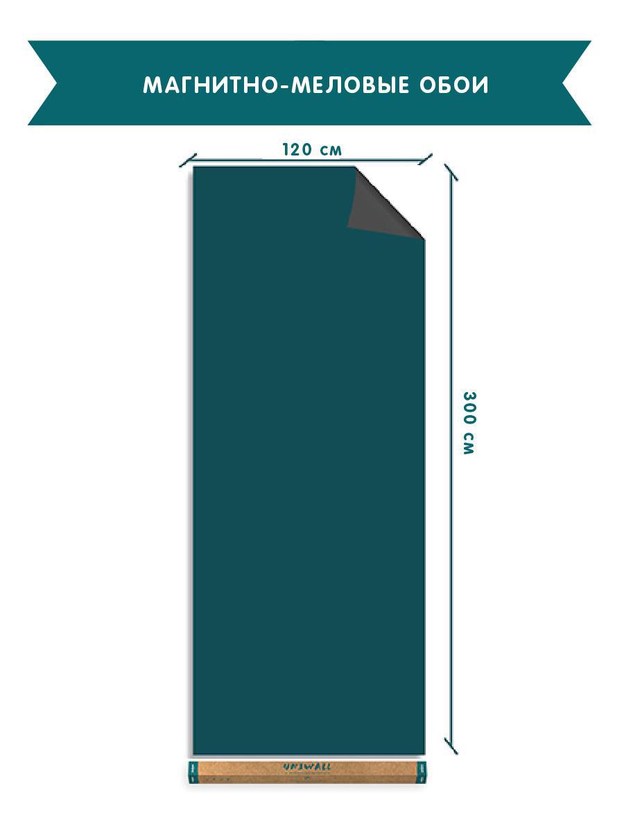 Магнитные меловые обои Uniwall 120x300 см темно-зеленый, для детской  комнаты, для кухни и для офиса ✳️ купить по цене 8194 ₽/шт. в Краснодаре с  доставкой в интернет-магазине Леруа Мерлен