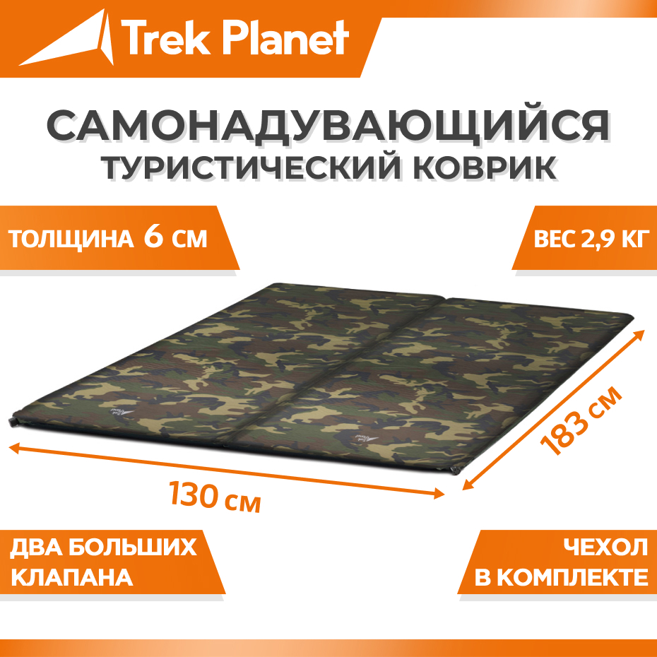 Trek planet матрас самонадувающийся