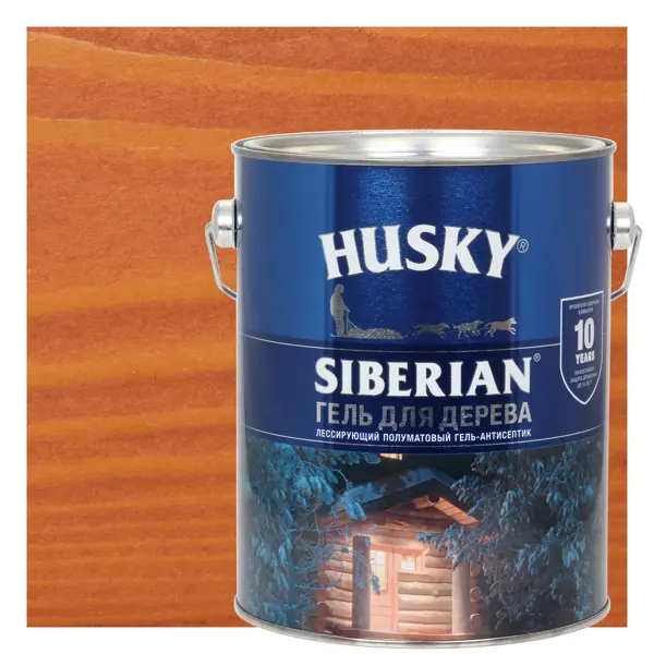 Гель для дерева Husky Siberian полуматовый цвет осенний клен 2.7 л гель антисептик для рук merida