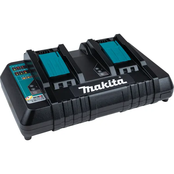 Зарядное устройство Makita DC18RD 196941-7 зарядное устройство nitecore ums2 18650 21700 на 2 акб intellicharge v2 совместимо с li ion imr и ni mh ni cd аккумуляторами с автоматическим определением