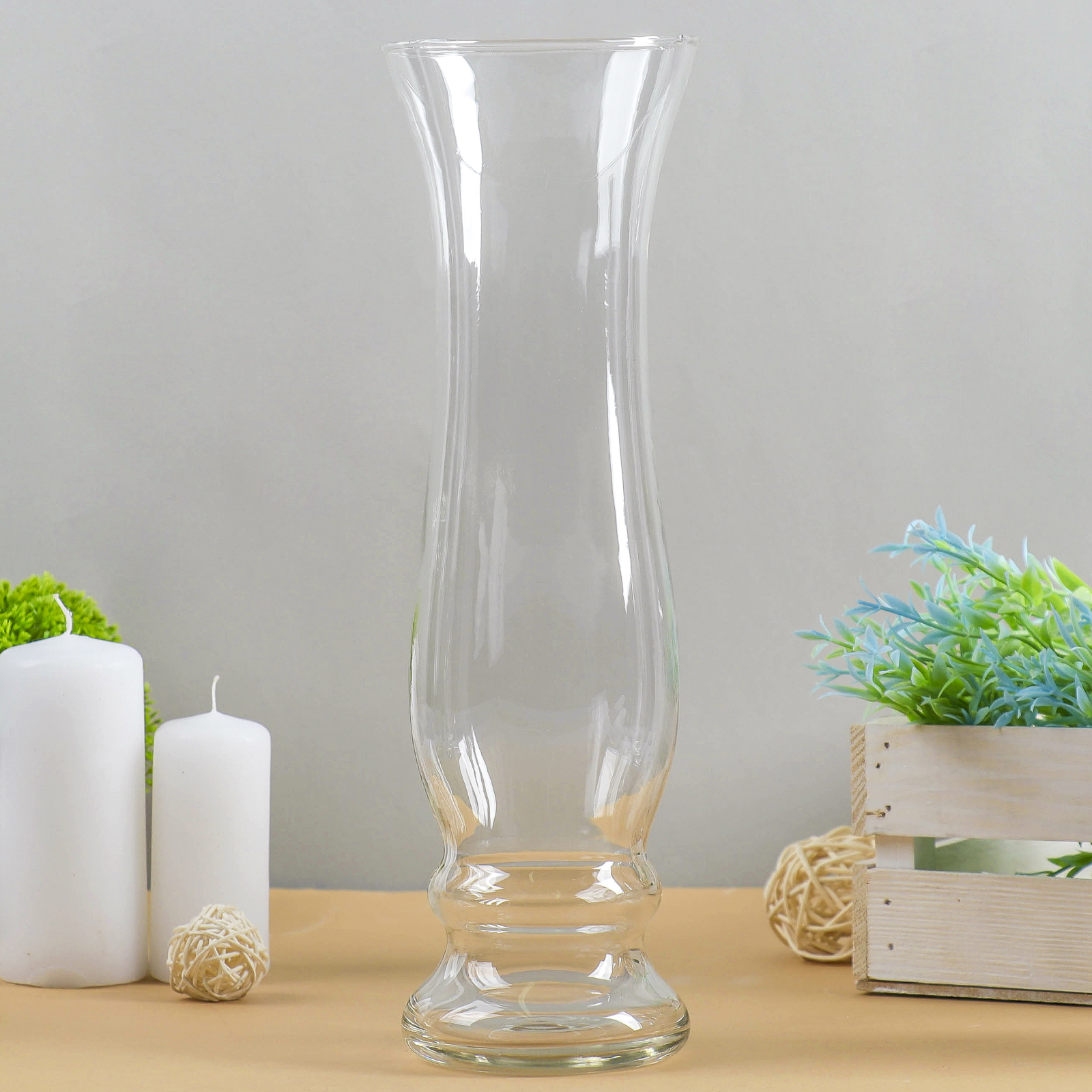 Две новые вазы. Ваза "фристайл" 0,65 л. Ваза для цветов Evis Джойс. Стеклянные вазы. Ваза стеклянная.