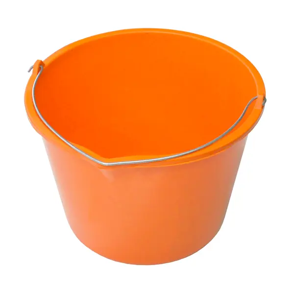 Ведро универсальное усиленное 12 л полипропилен оранжевый зернодробилка вихрь зд 350к оранжевый