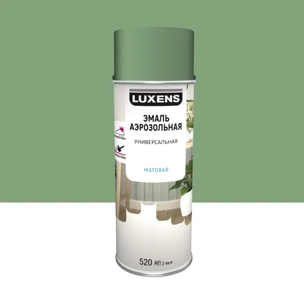 Эмаль аэрозольная декоративная Luxens матовая цвет бледно-зеленый 520 мл декоративная кухонная панель botanical gar 120x60x0 4 см алюминий зеленый