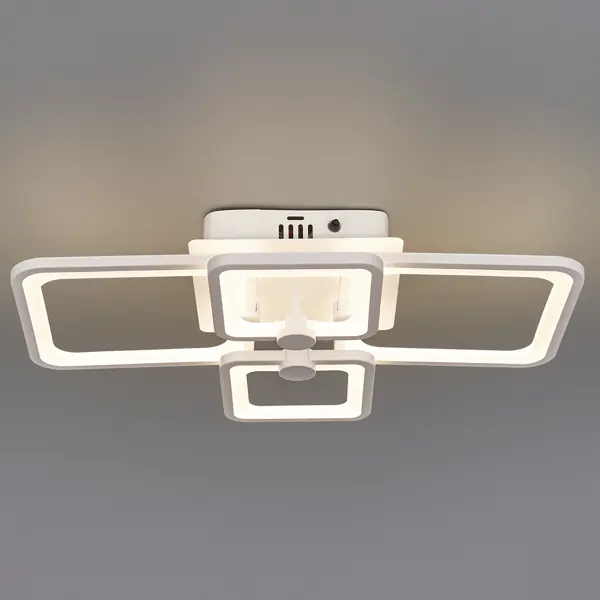 фото Люстра потолочная светодиодная диммируемая, ritter spoleto 52032 0, с д/у, 100 вт, 34 м², регулируемый белый свет, цвет белый