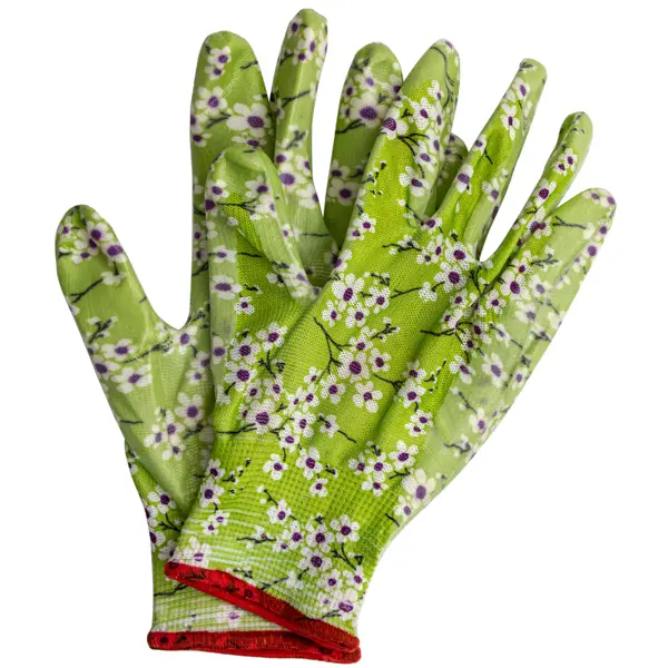 Перчатки садовые размер M цвет в ассортименте перчатки нейлоновые с рисунком дачница дс 218 пара в ассортименте