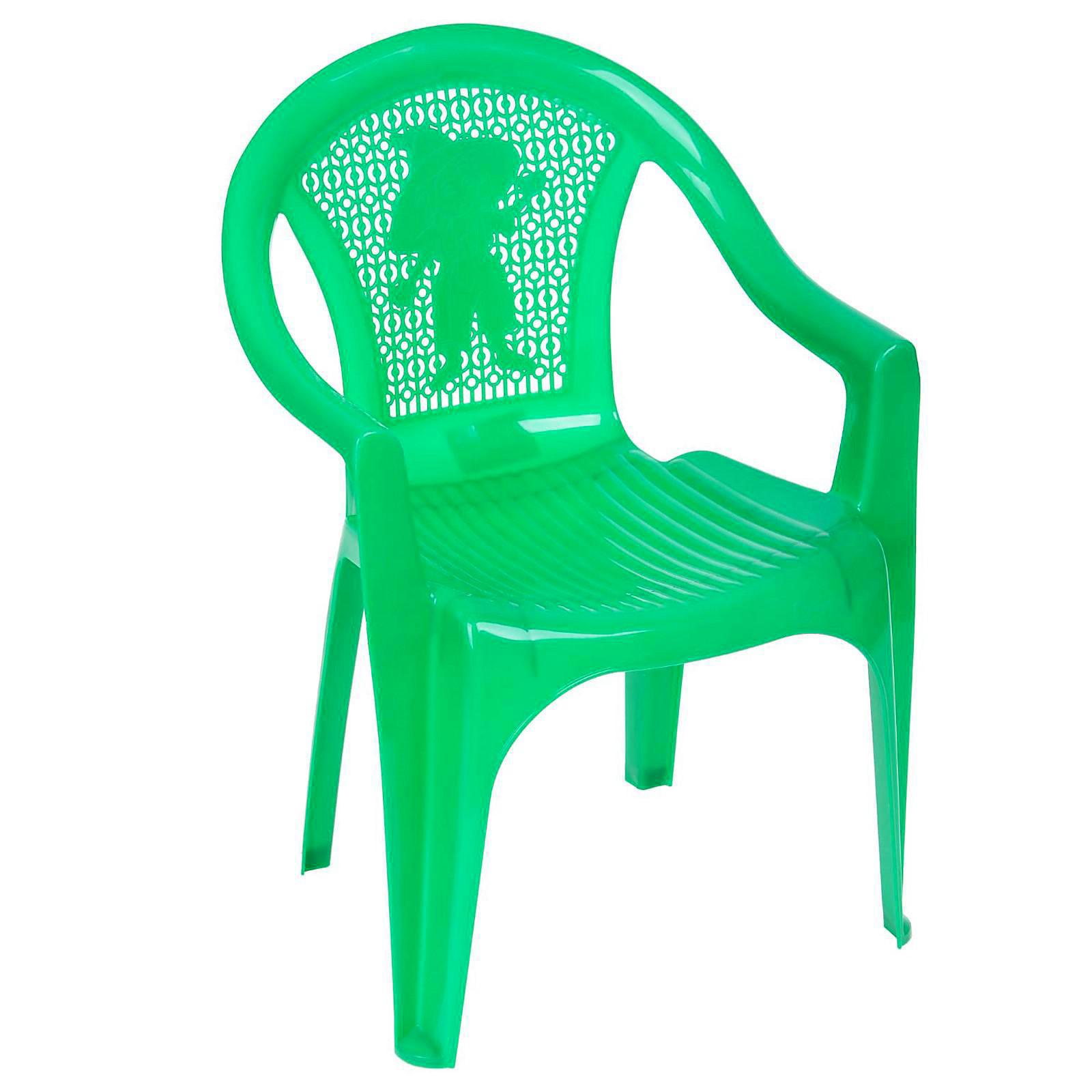 детский стул пластиковый белый