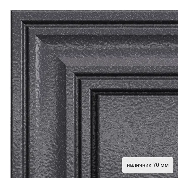 фото Дверь входная металлическая страйд пьемонт 860 мм правая цвет серый torex