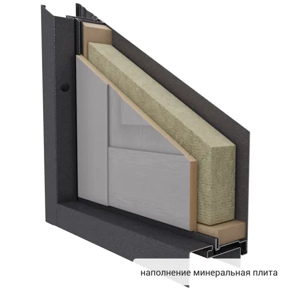 фото Дверь входная металлическая страйд пьемонт 860 мм левая цвет серый torex