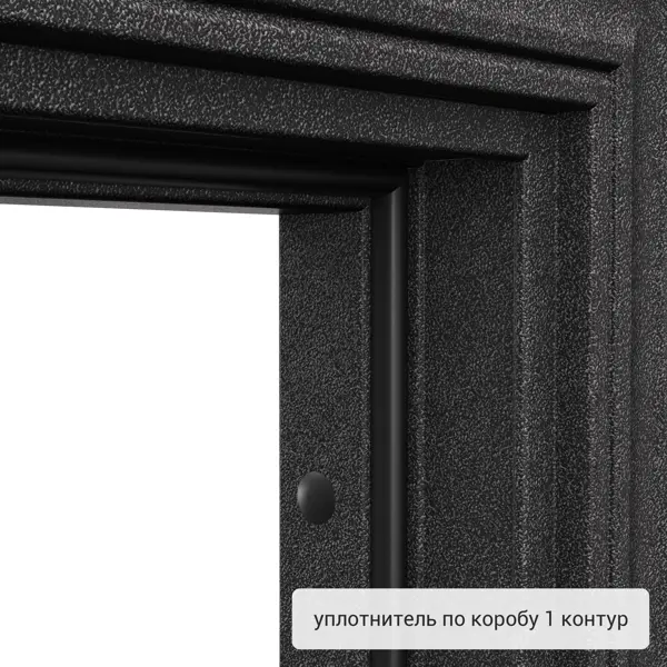 фото Дверь входная металлическая страйд уна 950 мм левая цвет черный torex