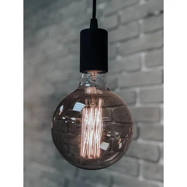 Лампа филаментная Elektrostandard «Эдисон G95» E27 230 В 60 Вт шар прозрачный с золотистым напылением, тёплый белый свет