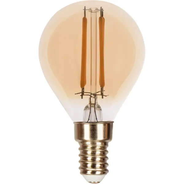 фото Лампа светодиодная gauss filament globe e14 5 вт 400 лм свет тёплый белый без бренда
