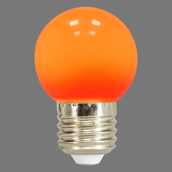 Лампа светодиодная Volpe E27 220 В 1 Вт шар матовый 80 лм красный свет буй швартовый polyform диаметром 385 мм красный cce 2 04