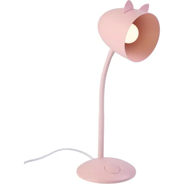 фото Настольная лампа inspire pina, цвет розовый