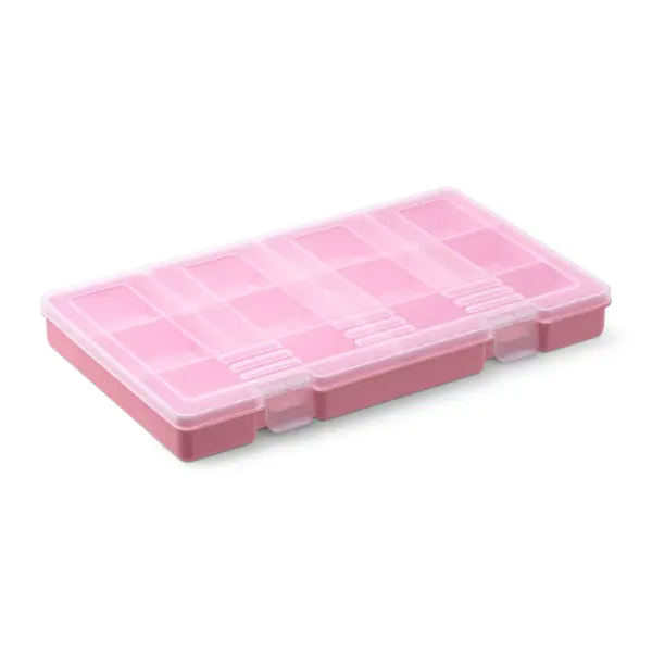 Органайзер для хранения Фолди 31x19x3.6 см пластик цвет розовый коробка для хранения martika