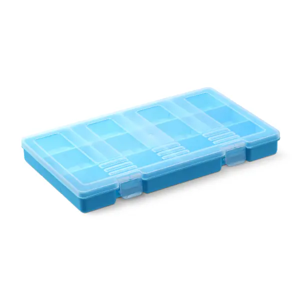 Органайзер для хранения Фолди 31x19x3.6 см пластик цвет голубой коробка для хранения martika