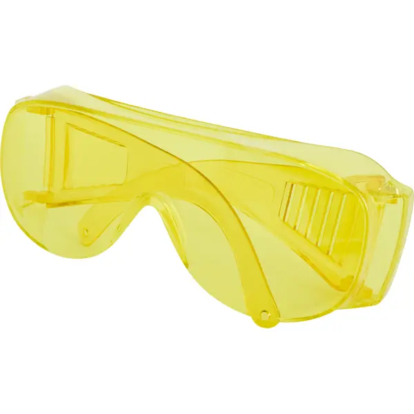 Очки защитные открытые Dexter 13513LMD желтые с возможностью носки корригирующих очков очки защитные amigo садовые желтые