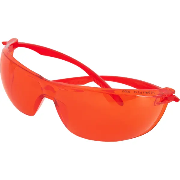 Очки защитные открытые Dexter красные с защитой от запотевания очки защитные stihl с прозрачными стеклами function astropec 0000 884 0368