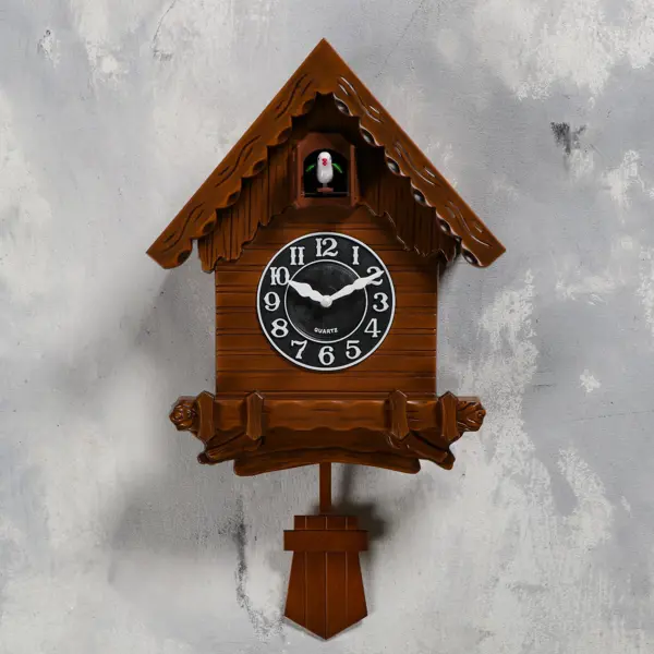Часы настенные с кукушкой "Избушка" плавный xод 52x31 см по цене 3899 ₽/шт. купить в Пензе в интернет-магазине Леруа Мерлен