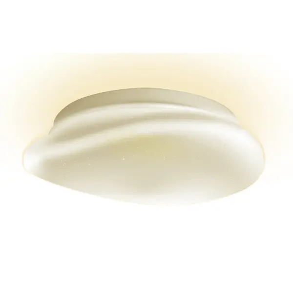 фото Светильник настенно-потолочный светодиодный диммируемый ritter stone, c "алисой", с д/у,60вт,23м²,2700к-6500к+rgb, цвет белый