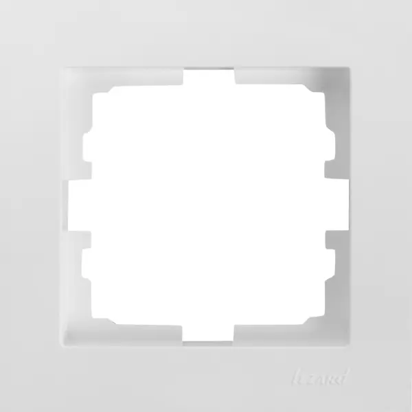 Рамка для розеток и выключателей Lezard Vesna 1 пост горизонтальная цвет белый диммер lezard vesna 800 вт белый