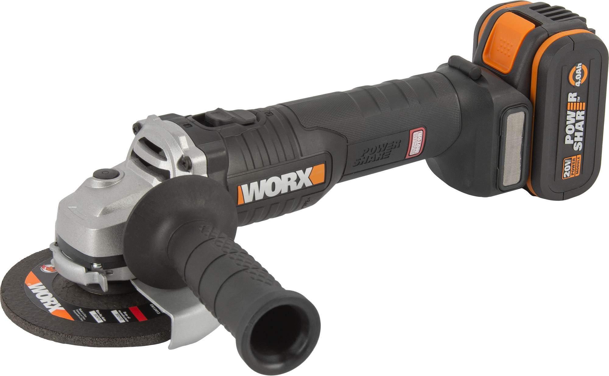 УШМ аккумуляторная бесщеточная Worx WX812.2, 20 В Li-ion 4 Ач 125 мм ✳️  купить по цене 14700 ₽/шт. в Москве с доставкой в интернет-магазине Леруа  Мерлен