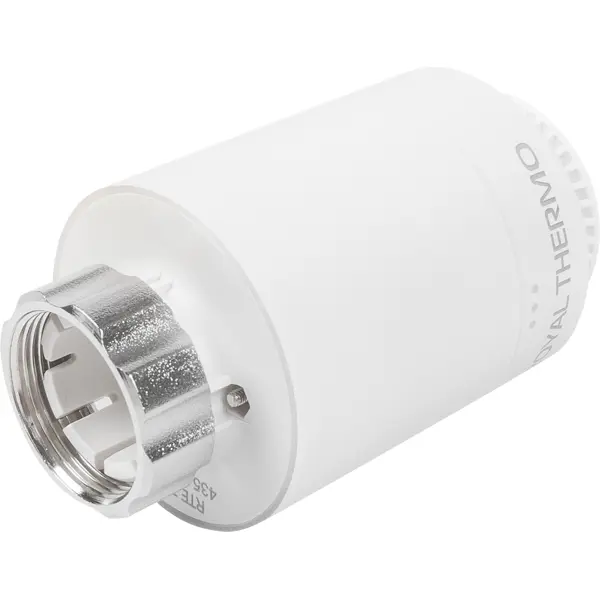 фото Термостатическая головка электронная royal thermo smart heat для радиаторного клапана m30x1.5 цвет белый