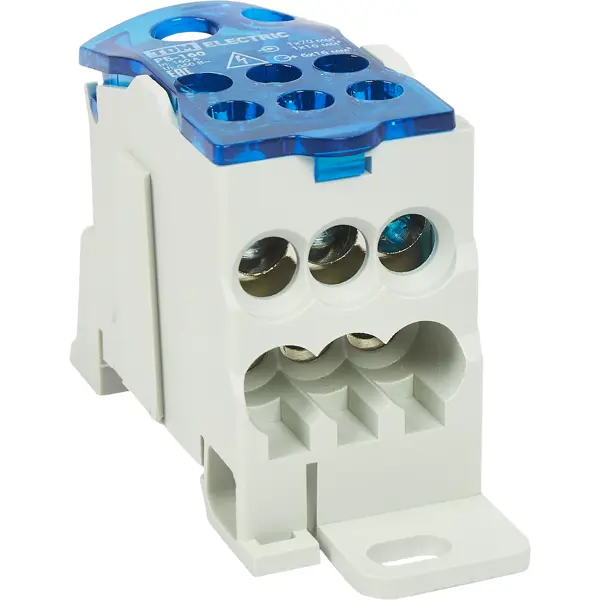 Распределительный блок на DIN-рейку TDM Electric РБ160 1П 160 А соединитель распределительных коробок schneider electric 10 шт