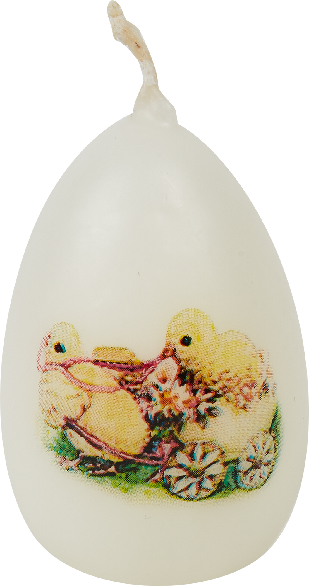  парафиновая Яйцо-3 малое с декором 2 белое 5,5 см по цене 5 ₽/шт .