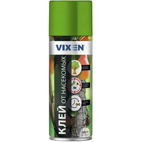 Клей от насекомых Vixen 520 мл аэрозоль argus фоггер сухой туман от всех насекомых без запаха 400 мл
