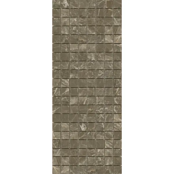 фото Декор настенный kerama marazzi фоджа 20x50 см глянцевый цвет коричневый мозаика