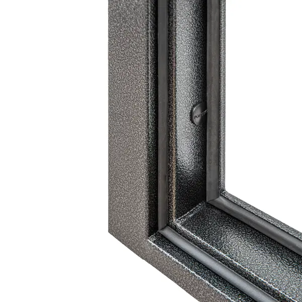 фото Дверь входная металлическая порта р-2 дуб европейский 980 мм левая цвет серый/ антик серебро без бренда