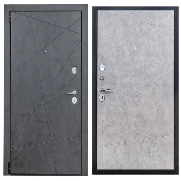 Дверь входная металлическая Порта Р-3 Graphit Art/ Grey Art 980 мм левая дверь входная металлическая порта 88x205 см левая букле графит