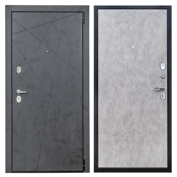 Дверь входная металлическая Порта Р-3 Graphit Art/ Grey Art 880 мм правая дверь входная металлическая порта р 3 graphit art super white 980 мм правая
