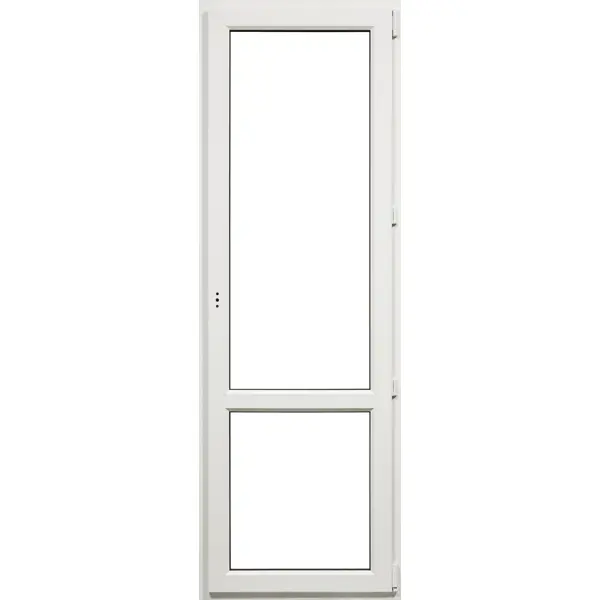фото Балконная дверь пвх deceuninck 2180х670 мм (вхш) правая поворотная двухкамерный стеклопакет белый/белый