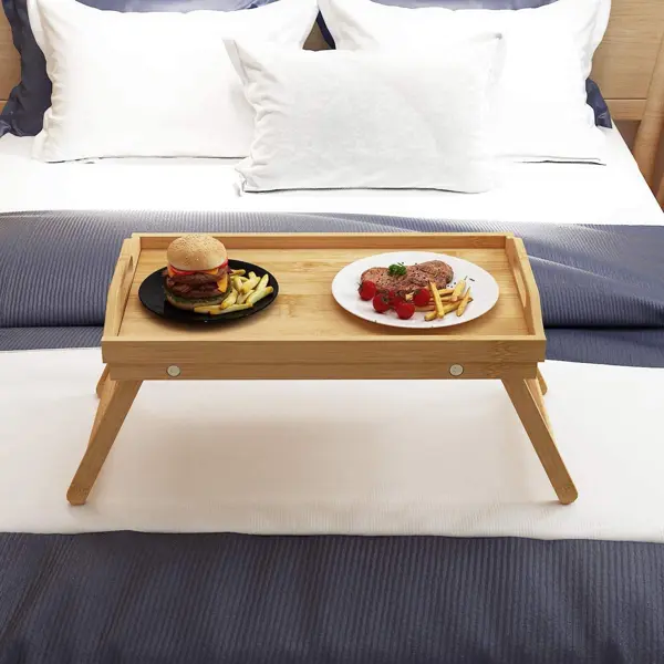 Столик для завтрака в постель – поднос сервировочный 55x35x24см