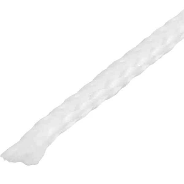 Нить-шпагат без сердечника полипропиленовая 2 мм цвет белый, 10 м/уп. веревка полипропилен без сердечника 6 мм белый на отрез